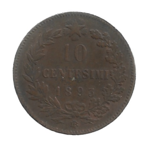 MOEDA DA ITÁLIA 10 CENTAVOS 1893 BI KM 27.1
