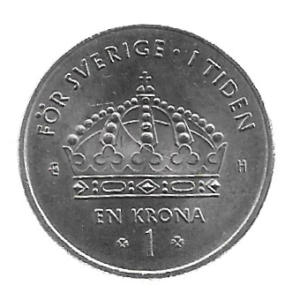MOEDA DA SUÉCIA 1 COROA 2003 KM 894