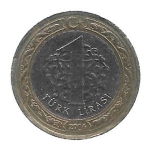 MOEDA DA TURQUIA 1 LIRA 2016 KM 1244
