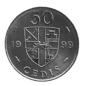 MOEDA DE GANA  50 CEDIS 1999 KM 31 A