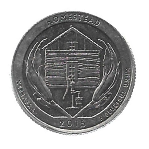 MOEDA DOS EUA 25 C / QUARTER 2015 D KM 597
