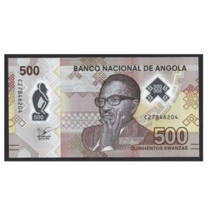 CÉDULA DE ANGOLA 500 KAWANZAS 2024 P 161 POLÍMERO FE