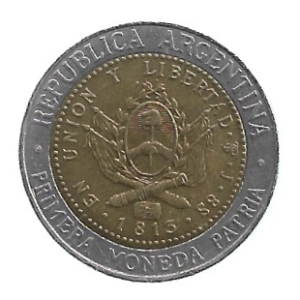 MOEDA DA ARGENTINA 1 PESO 2009 KM 112.1