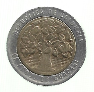 MOEDA DA COLÔMBIA 500 PESOS 1995 KM 286 - Imagem 2