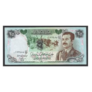 CÉDULA DO IRAQUE 25 DINARS SOB/FE