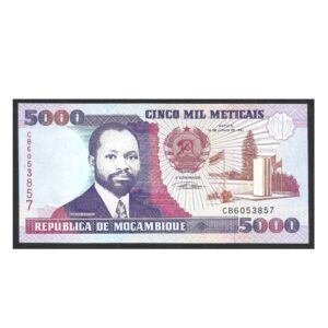 CÉDULA DE MOÇAMBIQUE 5000 METICAIS 1991 P 136 FE