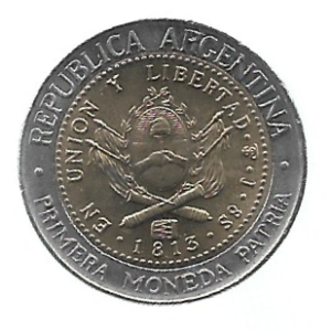 MOEDA DA ARGENTINA 1 PESO 2013 KM 112.4