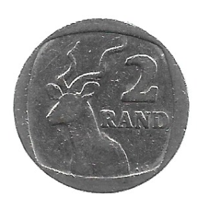 MOEDA DA ÁFRICA DO SUL 2 RAND 1989