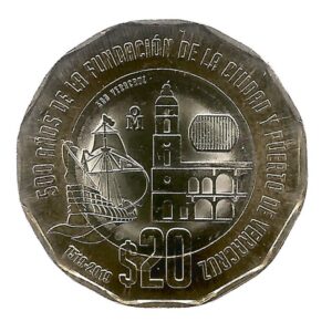 MOEDA DO MÉXICO 20 PESOS 2020