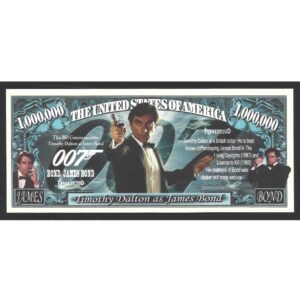 CÉDULA DE FANTASIA 007 JAMES BOND