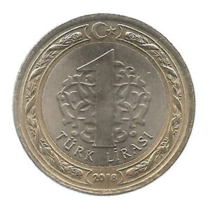 MOEDA DA TURQUIA 1 LIRA 2018 KM 1244