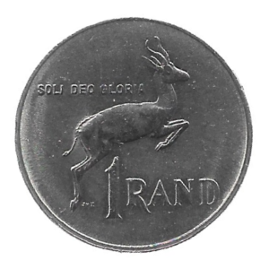 MOEDA DA ÁFRICA DO SUL 1 RAND 1988 KM 88 A