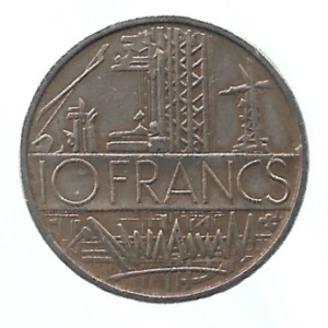 MOEDA DA FRANÇA 10 FRANCOS 1974  KM 940