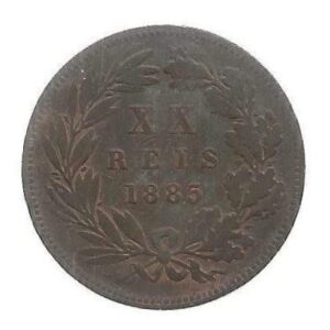 MOEDA DE PORTUGAL 20 RÉIS 1885 KM 527