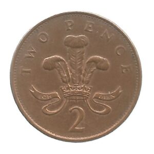 MOEDA DO REINO UNIDO 2 PENCE 1992 KM 936