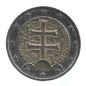 MOEDA DA ESLOVÁQUIA 2 EUROS 2017 KM 102