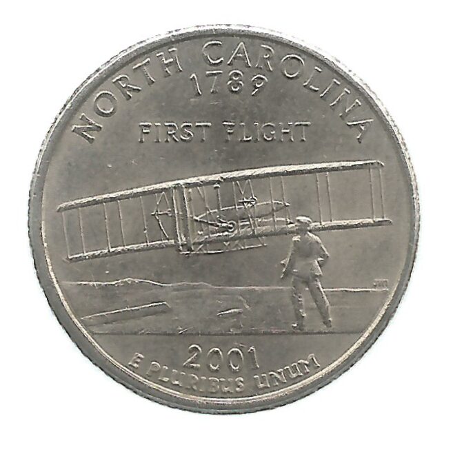 MOEDA DOS EUA 25 CENTS / QUARTER 2001 P KM 319