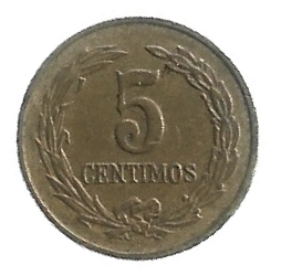 MOEDA DO BRASIL 5 CENTIMOS 1947 KM 21