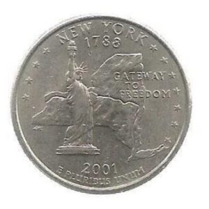 EUA 25 CENTS/QUARTER DOLLAR 2001 P KM 318