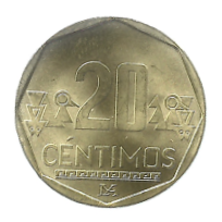 MOEDA DO PERU 20 CENTAVOS 2021