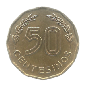 MOEDA DO URUGUAI 50 CENTAVOS 1981 KM 68