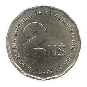 MOEDA DO URUGUAI 2 NUEVOS 1981 PESOS KM 77
