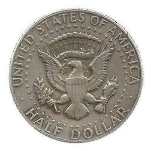 MOEDA DOS EUA 5O CENTS/HALF DÓLAR 1969 D KM 202 A PRATA