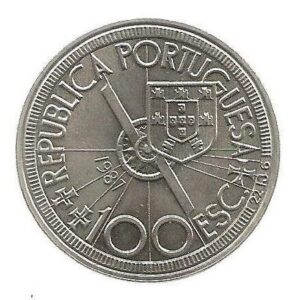 MOEDA DE PORTUGAL 100 ESCUDOS 1987 KM 641