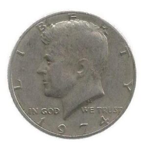 MOEDA DOS EUA 50 C/HALF DÓLAR 1974 KM 202 B FC