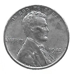 MOEDA DOS EUA 1 CENT 1943 KM 132 A - Imagem 2