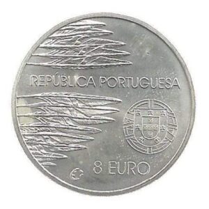 MOEDA DE PORTUGAL 8 EUROS 2005 PRATA