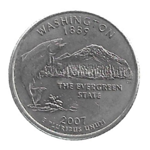 MOEDA DOS EUA 25 C / QUARTER 2007 D KM 397