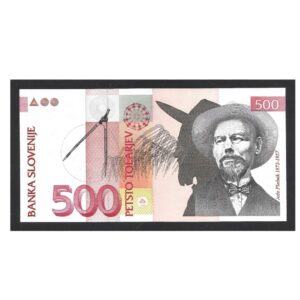 CÉDULA DA ESLOVÊNIA 500 TOLARJEV 2005 P 16 FE