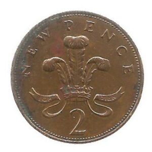 MOEDA DO REINO UNIDO 2 NEW PENCE 1971 KM 916