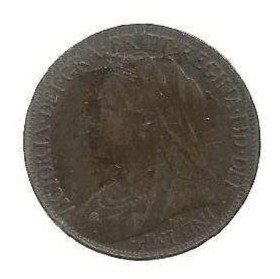 MOEDA DO REINO UNIDO 1 FARTHING 1896 KM 788.1