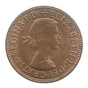 MOEDA DO REINO UNIDO  HALF PENNY 1967