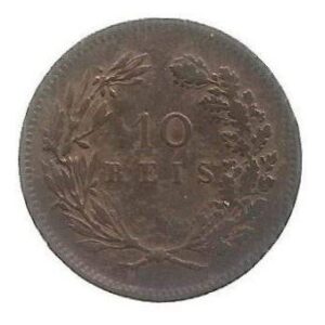 MOEDA DE PORTUGAL 10 RÉIS 1892 KM 532