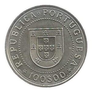 MOEDA DE PORTUGAL 100 ESCUDOS 1990 KM 651