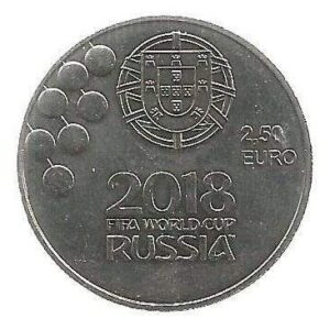 MOEDA DE PORTUGAL 2,5 EUROS 2018 KM 888