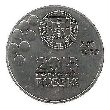 MOEDA DE PORTUGAL 2,5 EUROS 2018 KM 888