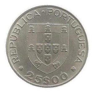 MOEDA DE PORTUGAL 25 ESCUDOS 1982 KM 624