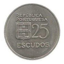 MOEDA DE PORTUGAL 25 ESCUDOS 1980 KM 607 A