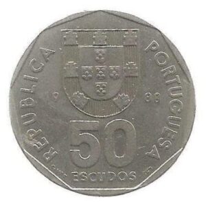MOEDA DE PORTUGAL 50 ESCUDOS 1988 KM 636