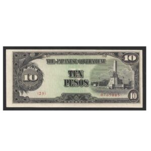 CÉDULA DAS FILIPINAS 10 PESOS FE