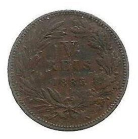 MOEDA DE PORTUGAL 5 RÉIS 1885 KM 525