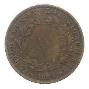 MOEDA DE PORTUGAL V RÉIS 1874 KM 513