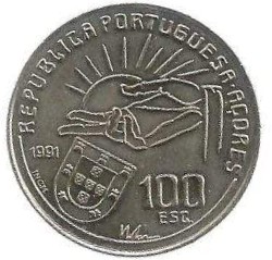 MOEDA DE PORTUGAL 100 ESCUDOS 1991 KM 46 A