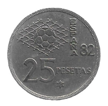 MOEDA DA ESPANHA 25 PESETAS 1980 KM 818