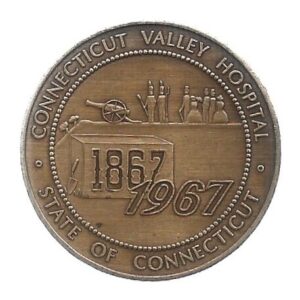 MEDALHA DOS EUA 100º ANIV. CONNECTICUT VALLEY HOSPITAL
