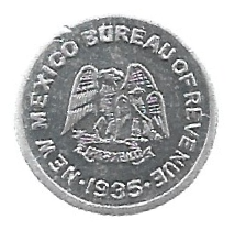 TOKEN  DOS EUA 1935 IMPOSTO ESCOLAR DE EMERGÊNCIA